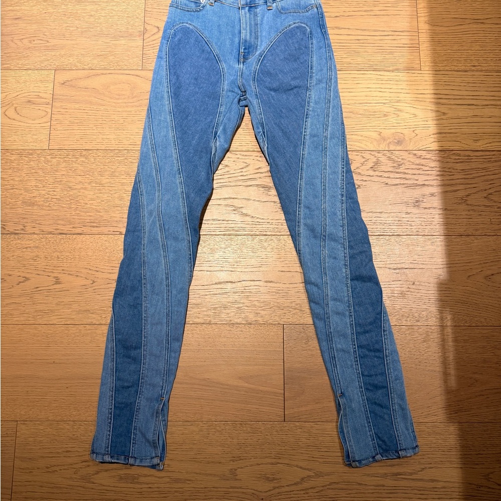 Mugler Stylish Blue Denim Jeans
